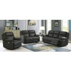 Tori 3 + 2 + 1 Electric Recliner Charcoal Fabric Sofa Set