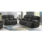 Tori 3 + 2 Manual Recliner Charcoal Fabric Sofa Set