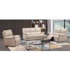 Esprit Chalk Leather 3 + 2 Sofa Set Electric Recliner 