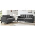 Juniper Grey Fabric 3 + 2 Sofa Set 