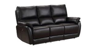 Esprit Black Leather 3 + 2 Sofa Set Electric Recliner