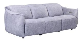 Libby Grey Fabric 3 + 2 Sofa Set Electric Recliners With Adjustable Headrests