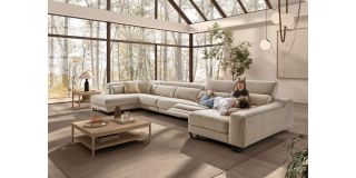 CINTHIA - U Shape Corner Electric Recliner Sofa With Storage