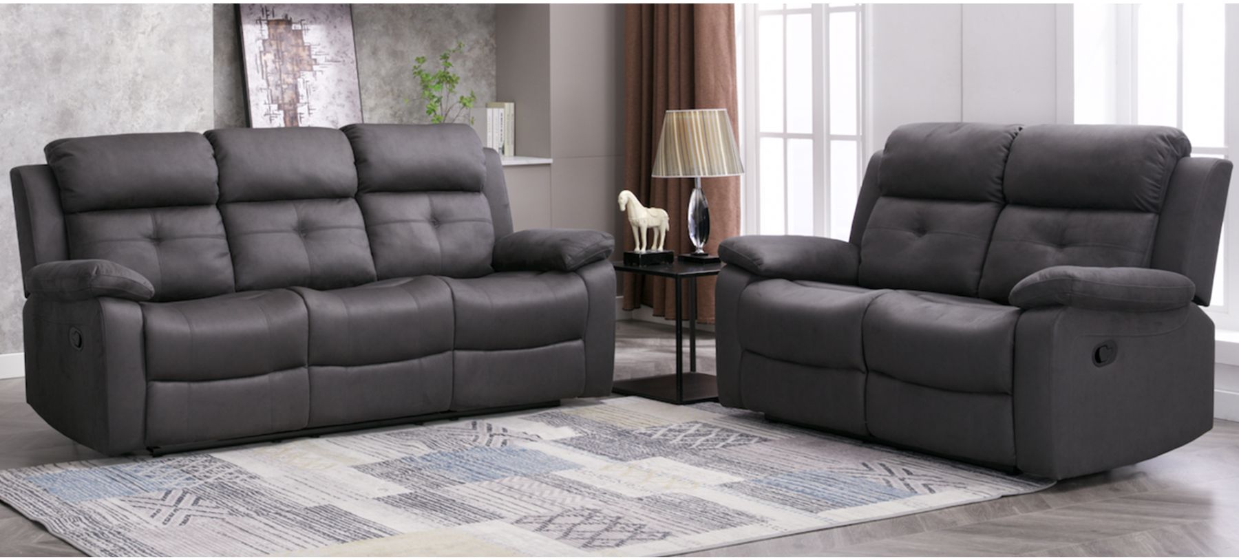 Panther leather power reclining 2024 console loveseat